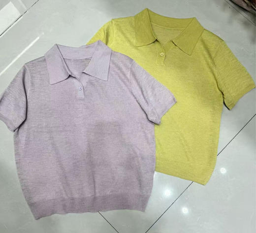 【门店同款】ENJOY夏季冰丝翻领针织衫 163243429 商品图0