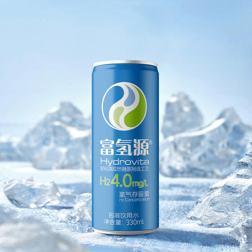 富氢源 1箱 24瓶 富氢水氢气含量4.0mg/L饱和氢气水 水素水 胡大一 蓝色 330ml 商品图1