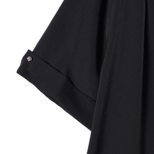 SDSA男装2026新款高贵轻奢简约纯色褶皱短袖衬衫百搭时尚休闲上衣 商品图3