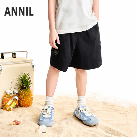 【实体店同款】男童全腰梭织中裤夏季新款安奈儿童装AB626160 商品图1