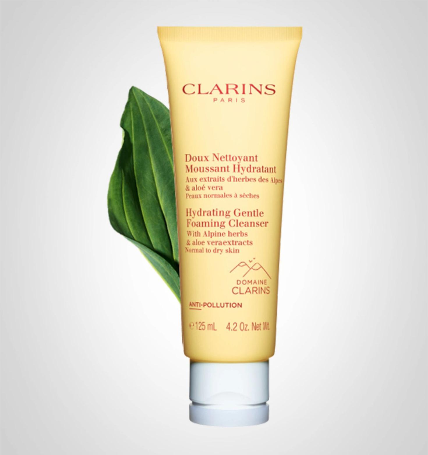 【温和泡沫舒缓洁面 孕妇可用】Clarins/娇韵诗洁面 棉花籽温和洗面奶125ml 正整 新期效