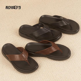 和诚行2026夏季新款软底夹趾人字拖沙滩凉鞋时尚男式拖鞋0551296