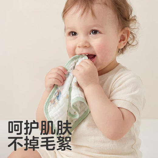 【小方巾】可优比口水巾婴儿毛巾纯棉新生婴幼儿纱布小方巾宝宝洗脸巾手帕 商品图2