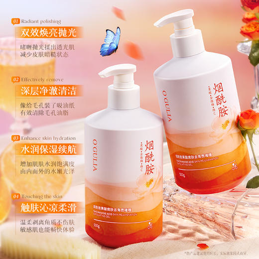 买一送一【去角质黑科技】阿古丽娅-烟酰胺果酸去角质啫喱 500g 商品图1