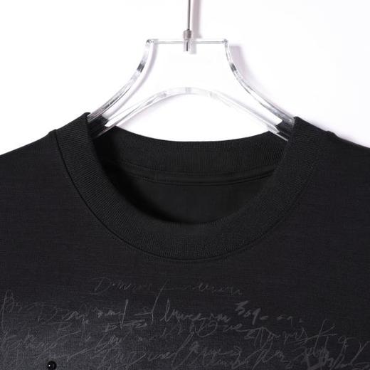 SDSA男装2026新款高贵轻奢美式撞色凌乱字母圆领短袖T恤百搭休闲 商品图2