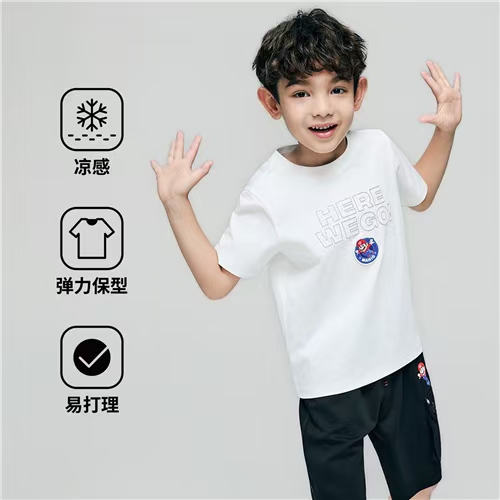 佐丹奴童装【超级马力欧兄弟联名款】印花索罗娜T恤衫03086351