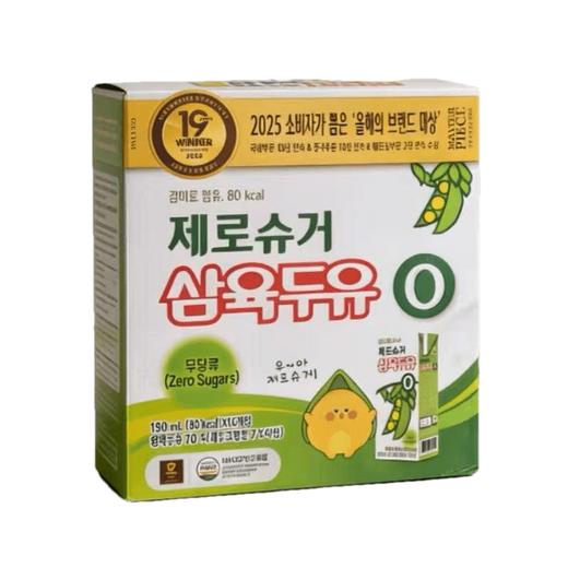 【盒】三育 无糖豆奶190ml*16【박스】삼육 두유제로슈가190ml*16 商品图0