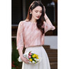 米思阳2026夏季高级感天丝亚麻印花衬衫优雅端庄气质小衫女1040 商品缩略图1