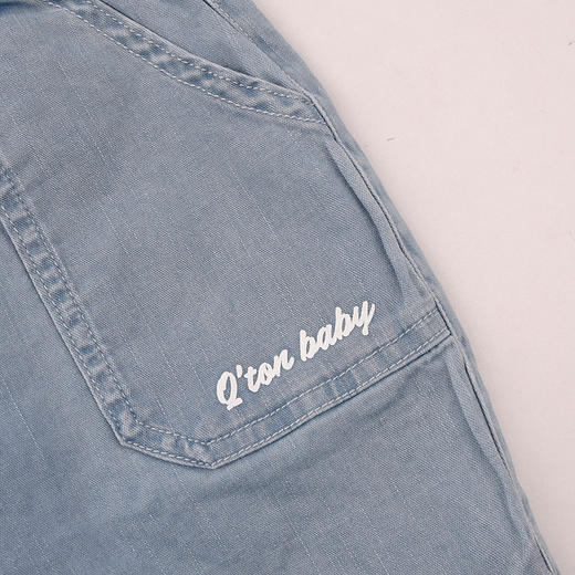 棉果果夏季新品男童纯棉牛仔牛仔七分裤M212201226382 商品图1