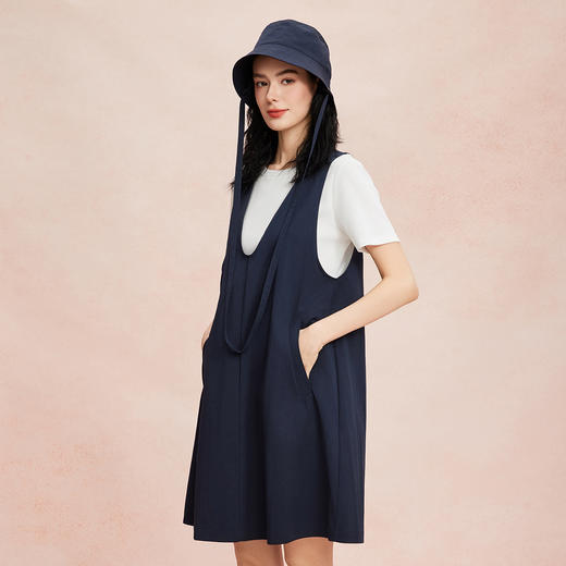 RF802斯尔丽26新款休闲减龄时尚都市白领连衣裙套装 商品图2