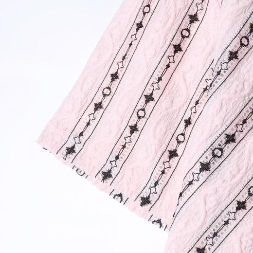 SDSA男装2026新款斜纹星星印花短袖T恤肌理感宽松圆领休闲上衣 商品图2