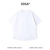 SDSA男装2026新款轻奢弧形下摆宽松短袖T恤小众设计感圆领上衣 商品缩略图0