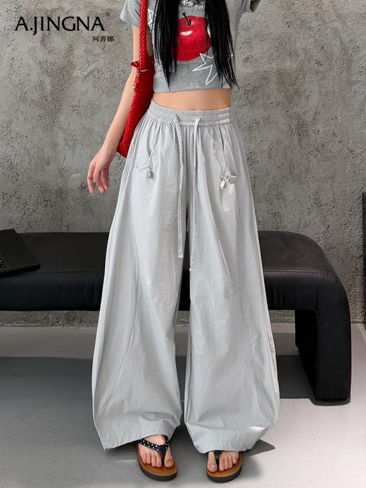 【懒人神裤】阿菁娜宽松速干防晒工装裤F31C210037 商品图0