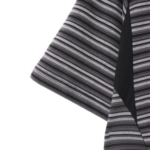 SDSA男装2026新款高贵轻奢韩系撞色条纹小标圆领短袖T恤百搭上衣 商品图3