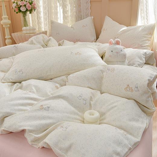 CKKHOUSE A类母婴级全棉双层纱四件套 床单款/床笠款 5款花型 商品图1