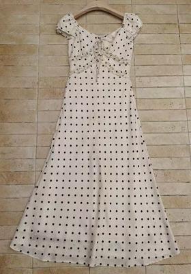 【门店同款】ENJOY夏季温柔波点茶歇长裙 163596620