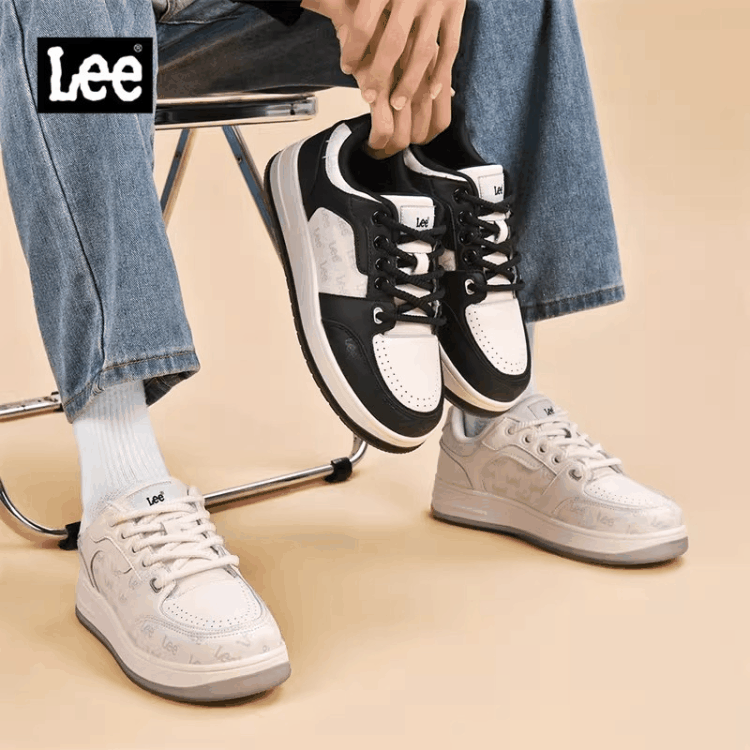 品牌直发【男士休闲板鞋系列/百年品牌Lee 清仓特惠】透气轻便百搭潮流运动鞋