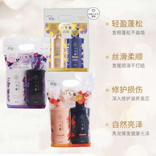 轻盈蓬松～日本嘉娜宝Kracie洗发护发素套装 480ml+480ml 滋润保湿色彩护理柔顺光泽 商品图0