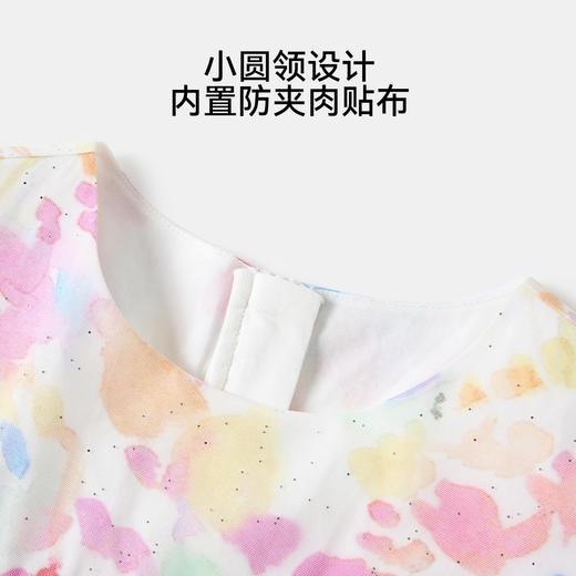 【英氏限时清仓】【80支高密长绒棉】【120-170】女童夏季连衣裙公主晚礼裙 商品图5