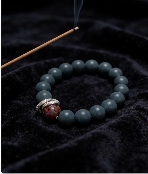 【香珠专场】02蓝药师合香珠 男女同款 12mm 商品图3