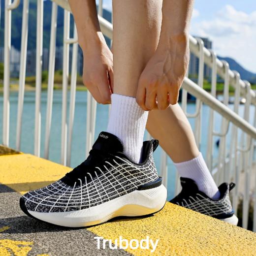 体测作弊鞋 缓震支撑系列【适合长跑训练，马拉松，大体重选择！】鞋子碰上黑科技?【Trubody男女避震夜光跑鞋1085】完爆你的所有鞋子！ 浪姐贾静雯也爱穿！一起get起来！助攻你的每一步！  商品图7