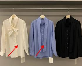 【门店同款】ENJOY秋季气质通勤飘带衬衣 164746669