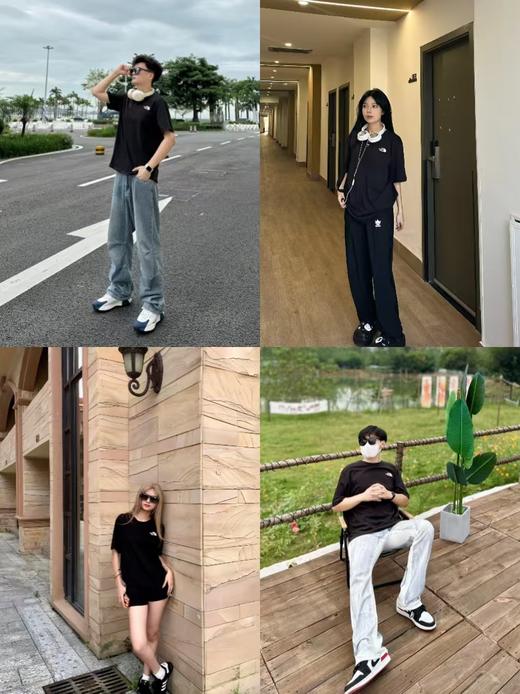 北面品牌Logo印花运动T恤 商品图3