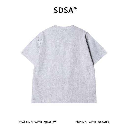 SDSA男装2026新款高贵轻奢亨利领小V领短袖T恤肌理感宽松圆领上衣 商品图0