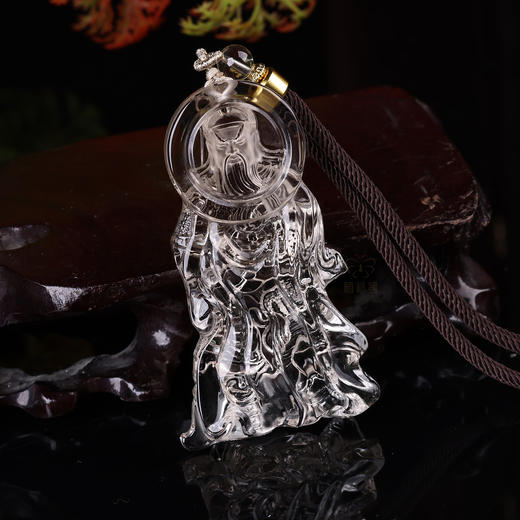 【忠义】白水晶关公坠大ZX2603073 商品图4