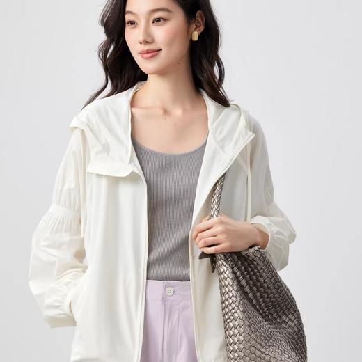 【裸感防晒】2026年新款宾霸凉感防晒衣 90g纸张薄 日本进口旭化成铜氨纤维 自带凉感 连帽防紫外线 宽松 7A抗菌 2661 商品图0