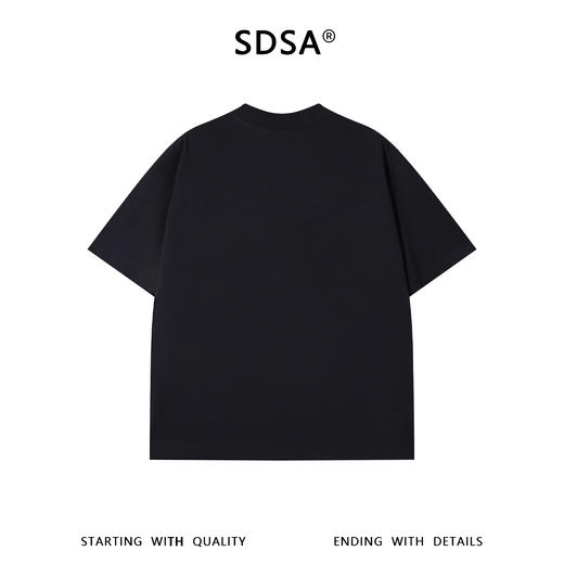 SDSA男装2026新款高贵轻奢撞色肌理口袋装饰宽松短袖T恤百搭时尚 商品图4