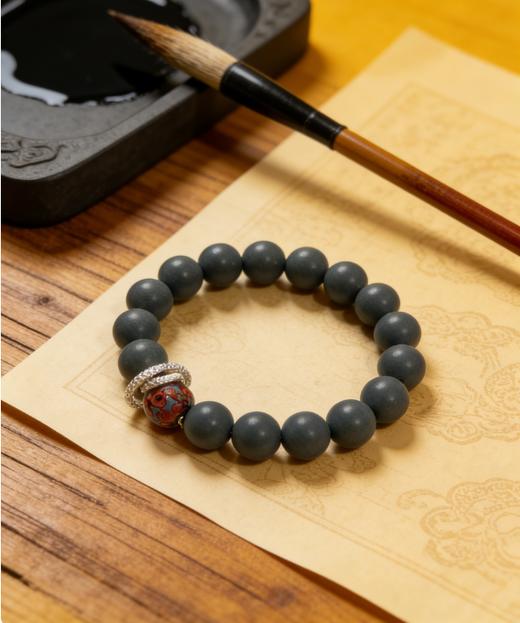 【香珠专场】02蓝药师合香珠 男女同款 12mm 商品图0