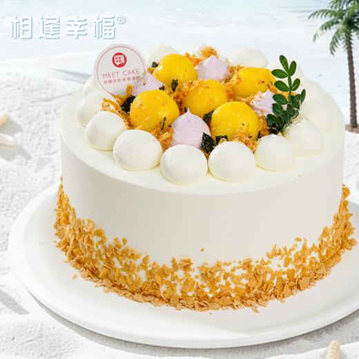 【椰芒金沙冰淇淋蛋糕】咸甜双绝，一口沦陷，双层松软原味戚风胚，中间裹着冰冰凉凉的蛋黄金沙冰淇淋夹心，咸香沙糯，冰爽不腻~（冰淇淋口味4选1） 商品图1