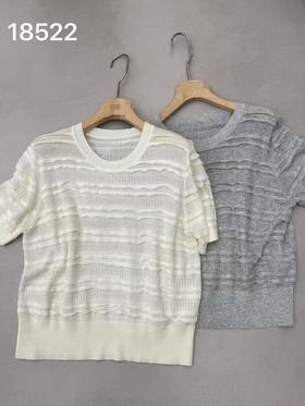 【门店同款】ENJOY秋季镂空波浪片套头上衣 164245872