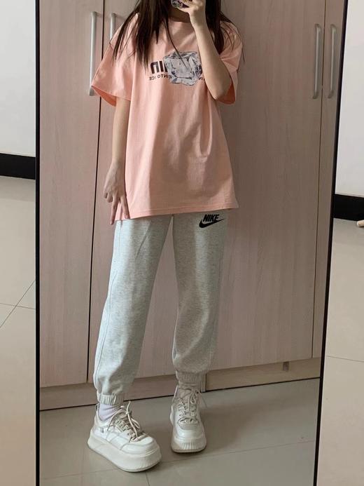 F040311春季新款纯棉面料运动宽松休闲百搭卫裤直筒阔腿裤长裤 商品图7