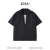 SDSA男装2026新款轻奢简约纯色假两件短袖衬衫百搭时尚套头上衣 商品缩略图0