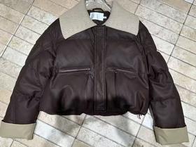 【门店同款】ENJOY冬季针织翻领皮羽绒外套 167545889