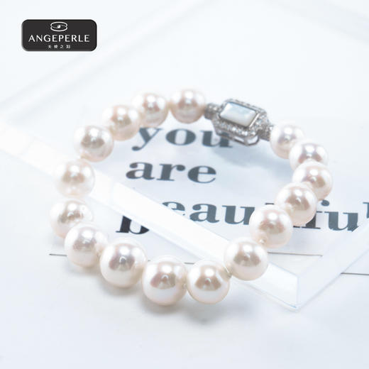 天使之泪 S925银淡水珍珠珈白丽方糖手链 TSJ460 商品图2