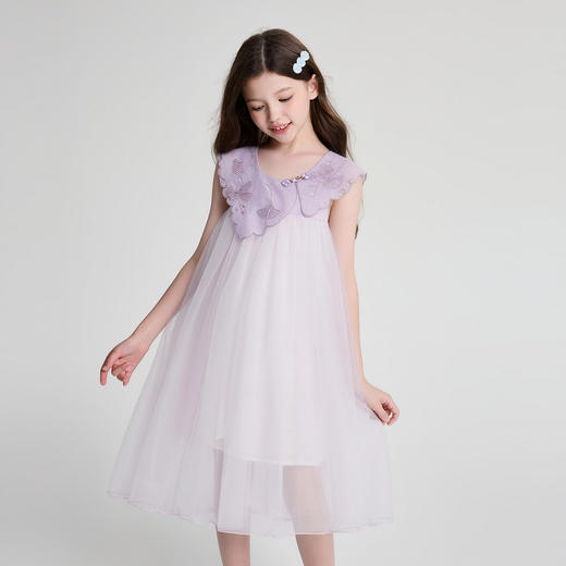 笛莎Deesha 2026年夏季新款中童女童国风裙连衣裙 商品图0