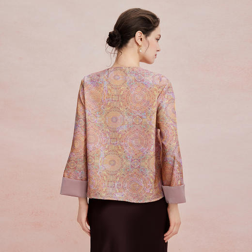 RF206斯尔丽26新款提花开衫外套温柔松弛宽松H版型适配通勤休闲外套 商品图1