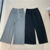 F040303夏薄款新款高腰设计感宽松莫代尔垂感直筒休闲裤女长裤 商品缩略图1