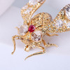 【携光而行】黄宝石飞蛾胸针金G2603110 商品缩略图6