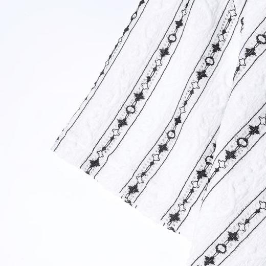 SDSA男装2026新款斜纹星星印花短袖T恤肌理感宽松圆领休闲上衣 商品图2