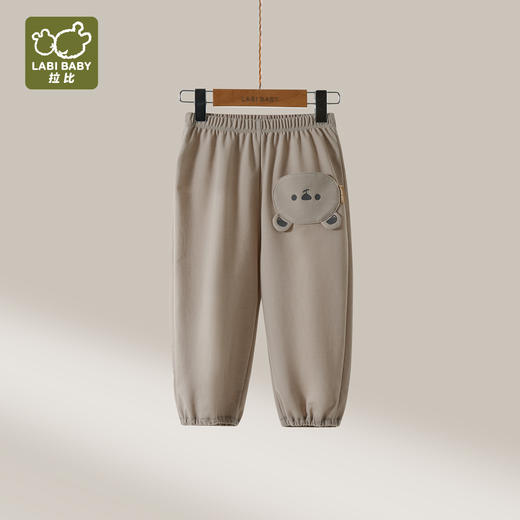 拉比童衣夏悦动小熊束口长裤j6LZBC101437 商品图1