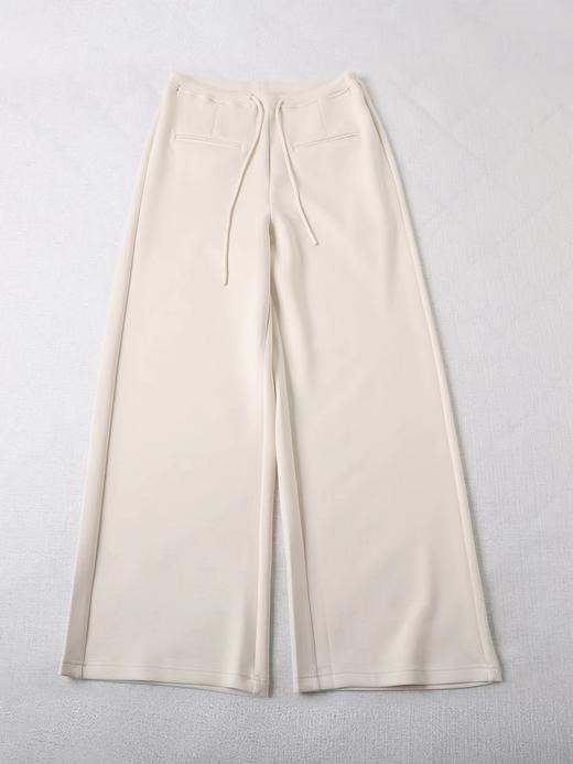 F040303夏薄款新款高腰设计感宽松莫代尔垂感直筒休闲裤女长裤 商品图3