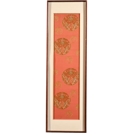 清	龙凤纹织锦挂屏 商品图5