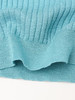 湖蓝色坑条针织无袖 T 恤女 2026 新款 圆领宽松显瘦小飞袖冰丝上衣 小个子百搭 商品缩略图4