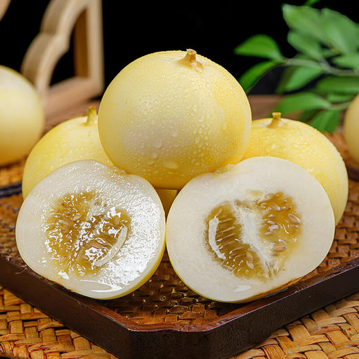 山东临沂小蜜蜂蜜罐甜瓜 净重3-4.5斤装 应季水果 商品图2