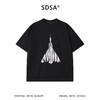 SDSA男装2026新款高贵轻奢美式烫钻字母印花圆领短袖T恤百搭高街 商品缩略图0