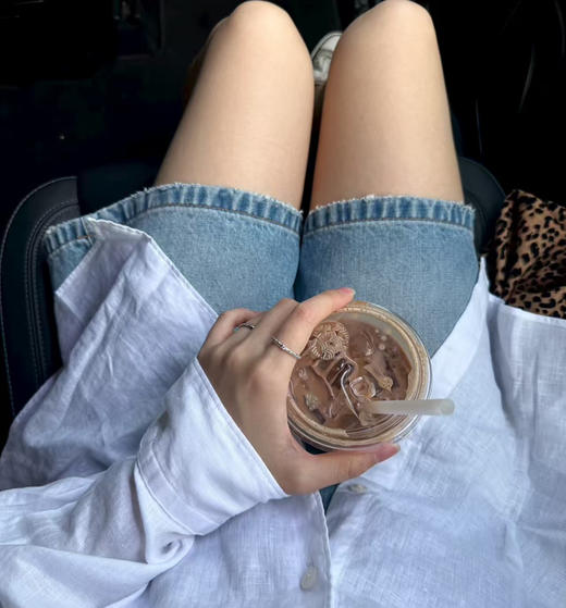 324-1圆正小众 没有原包装 买手抢爆 细腻浪漫温柔 雏菊戒指 单带叠带 异常美丽 商品图7